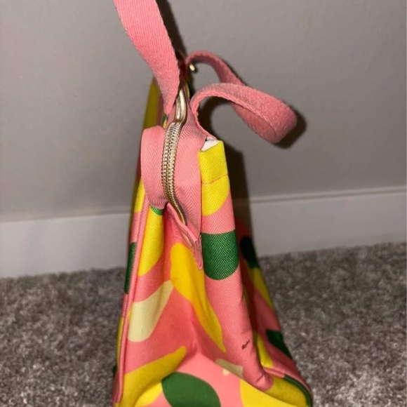 Kate Spade Insulated Lunch bag Pink Lemons Limes - Picture 5 of 8